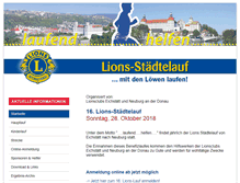 Tablet Screenshot of lionslauf.de